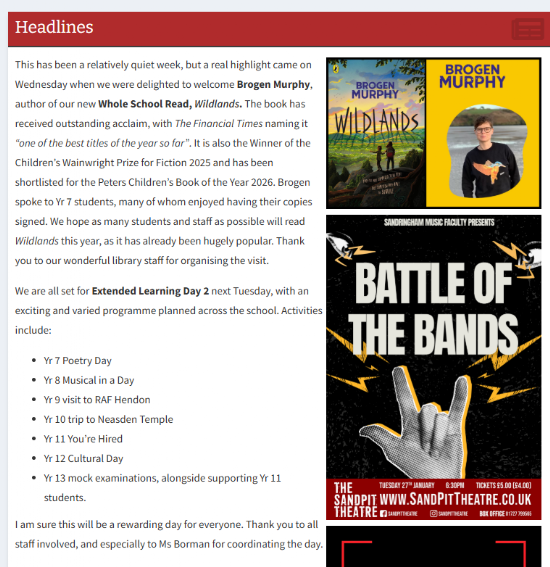 Sandprint 16th January